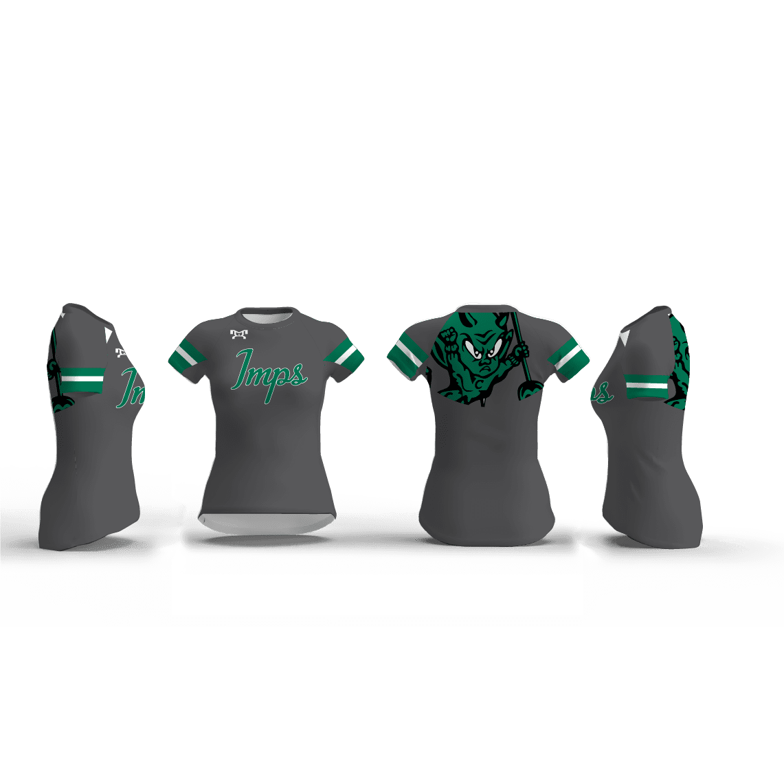 Cary High school dark Grey Women's Compression Short Sleeve Shirt