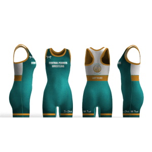 Central Pennies Women's teal & gold Racerback Singlet