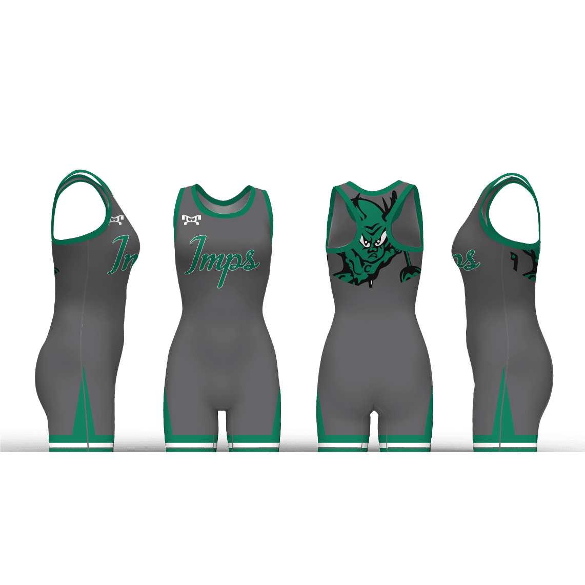 Cary High school dark Grey Women's Racerback Singlet