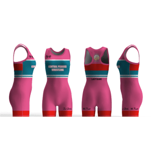 Central Pennies Teal and Pink Women's Racerback Singlet