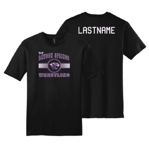 Dawson Springs High School Black Custom Heat Press Short Sleeve T-Shirt