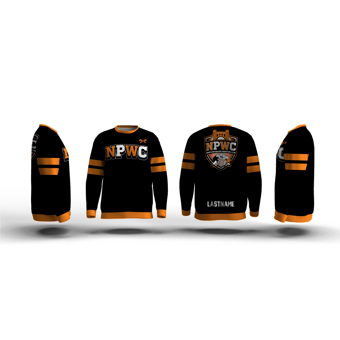North Pittsburgh Wrestling Club Elite Sublimated Crewneck