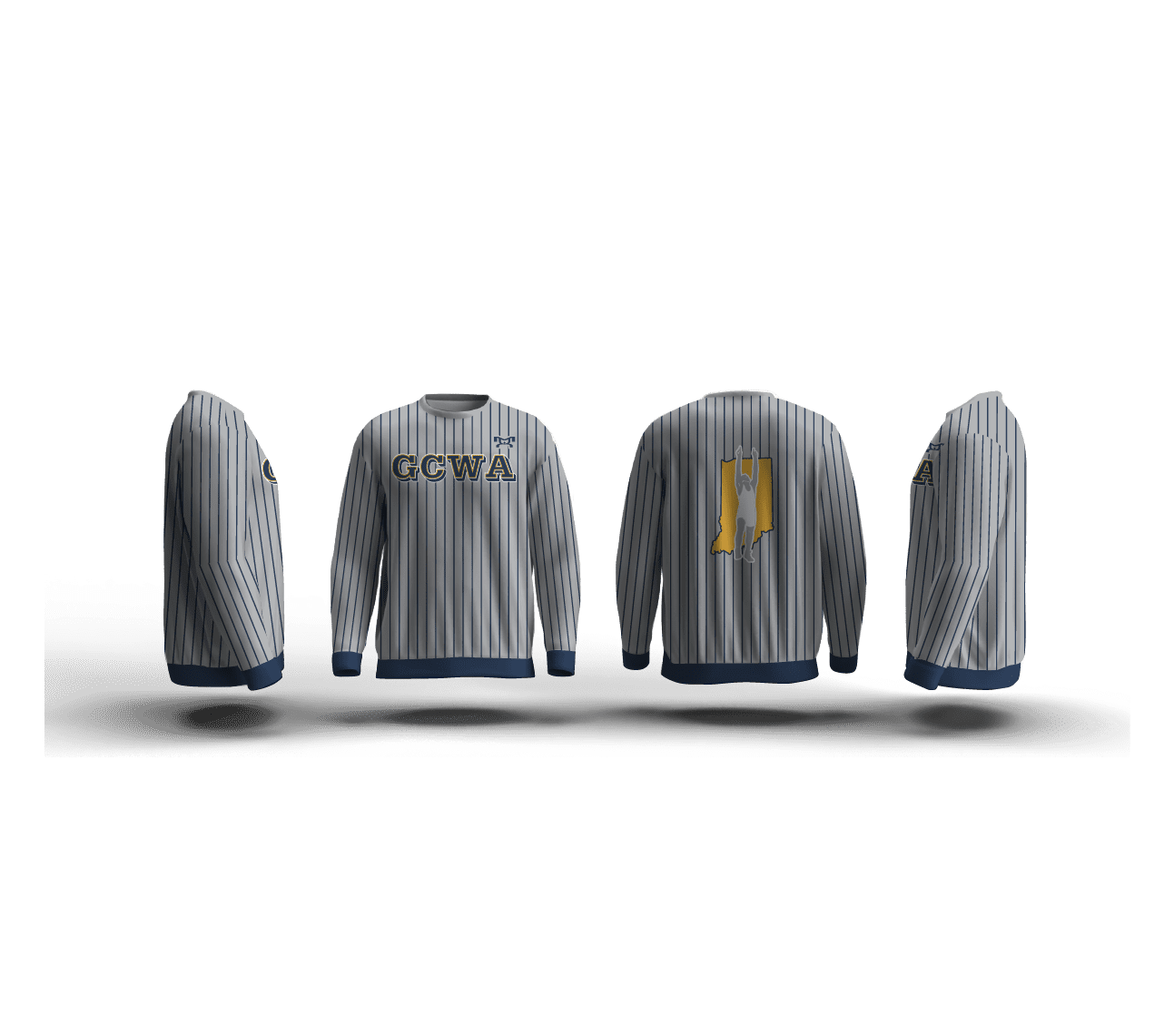 Gem City Silver Elite Sublimated Crewneck