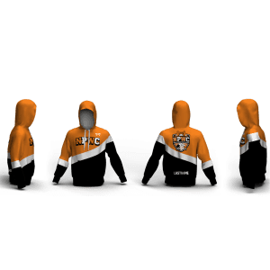 North Pittsburgh Wrestling Club Orange Elite Sublimated Hoodie
