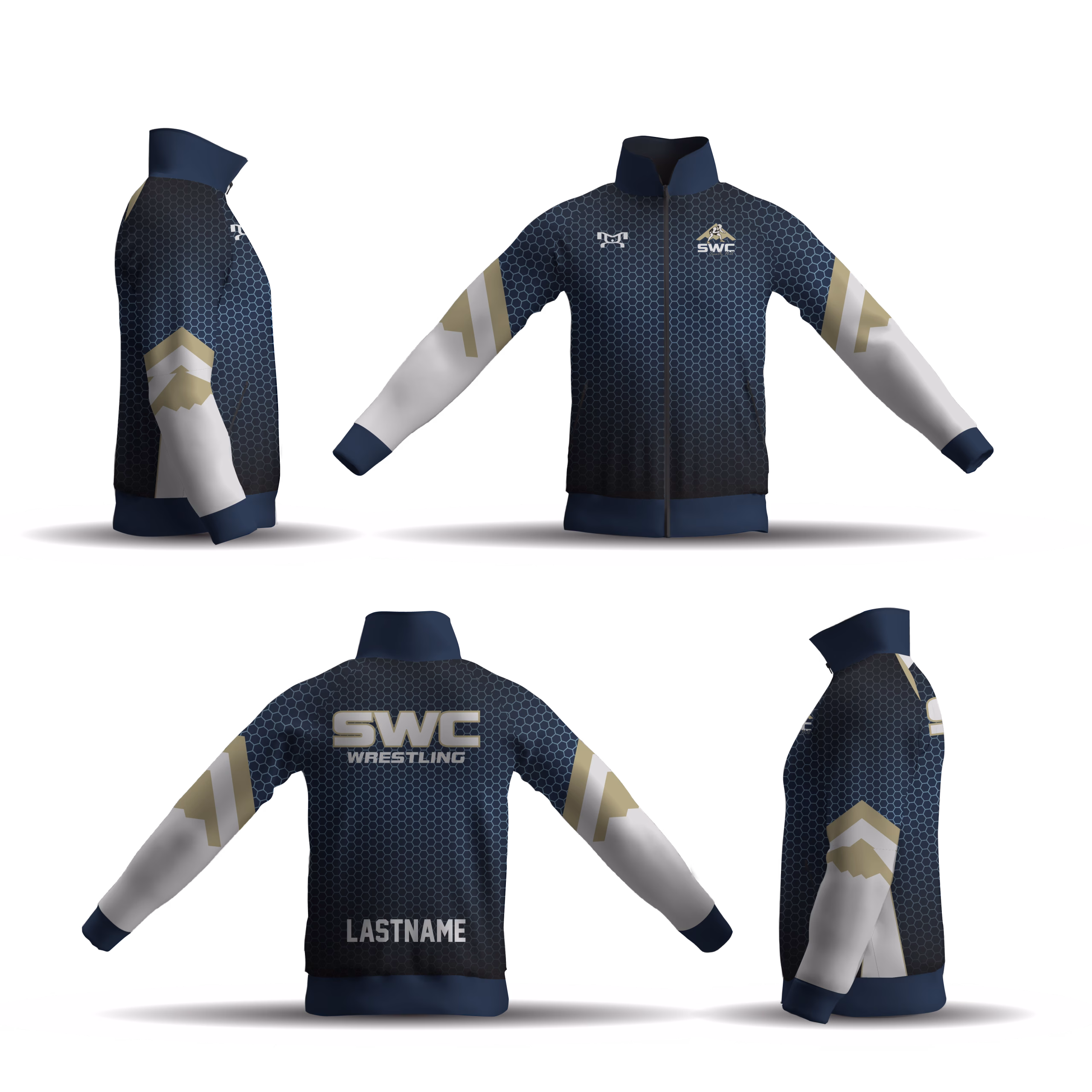 Stealth Wrestling Club Athletic Full Zip Jacket