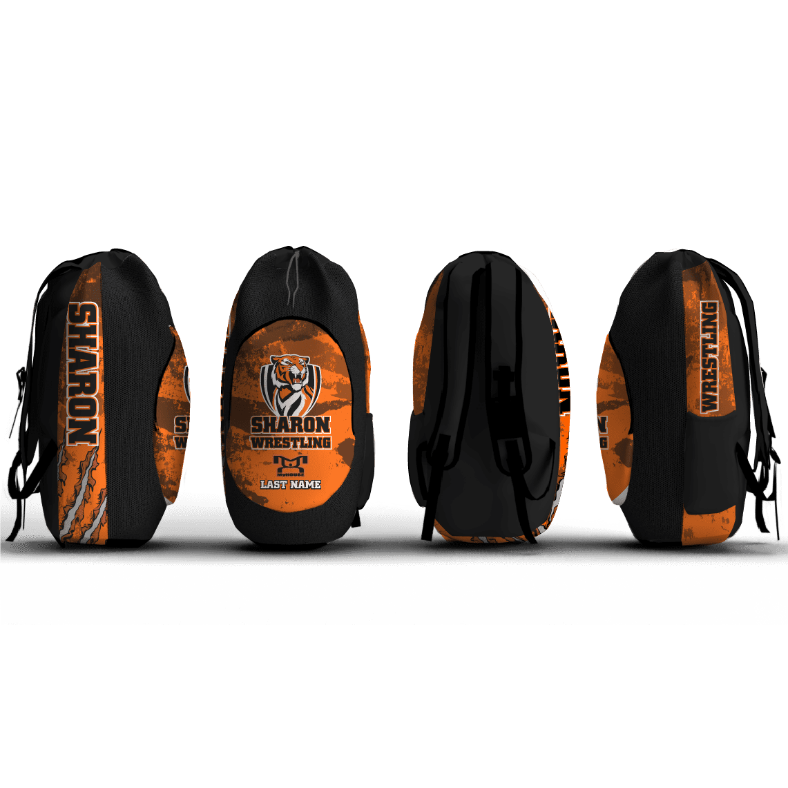 Sharon wrestling Sublimated Custom Gear Bag
