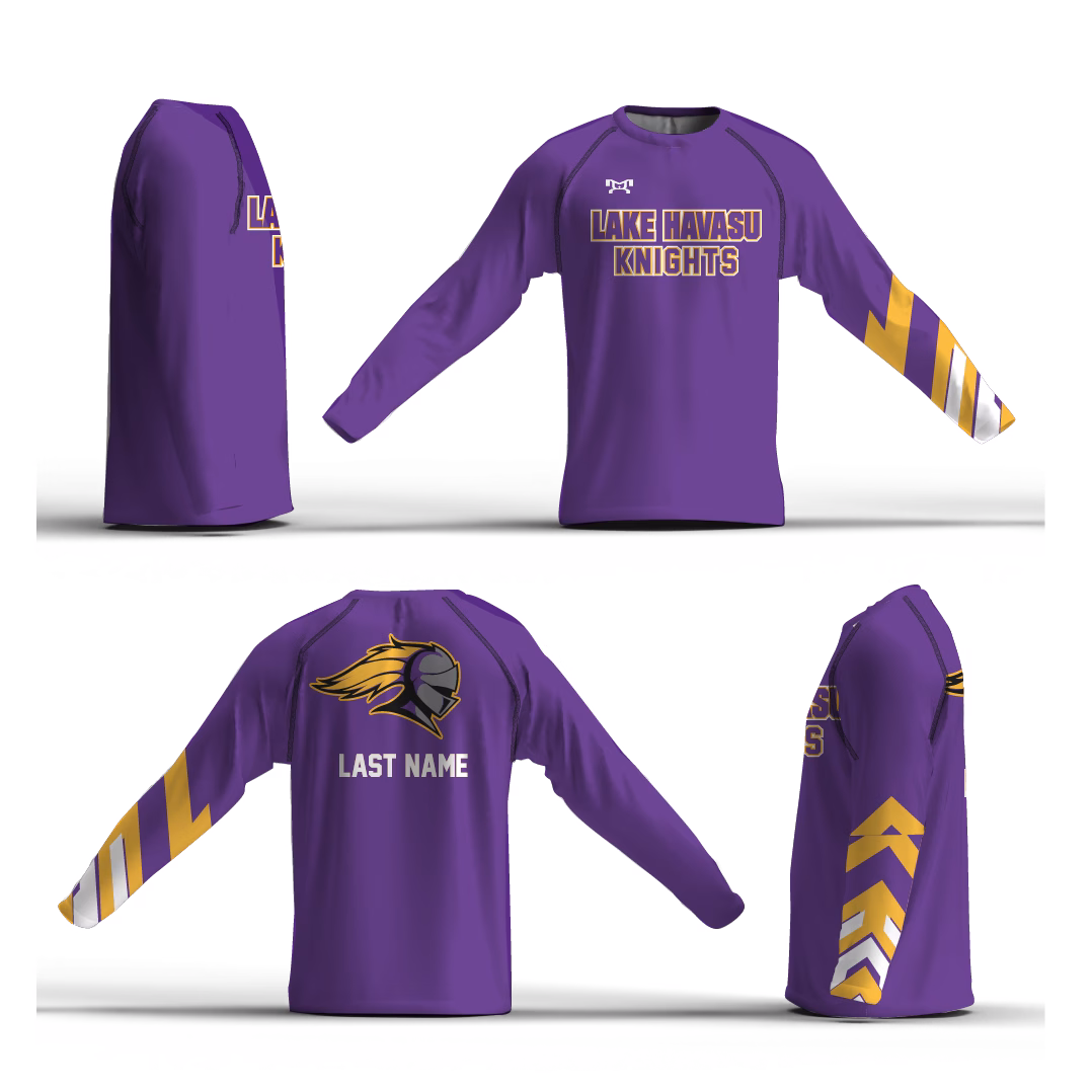 Lake Havasu High School Purple Loose Long Sleeve Dri-Fit