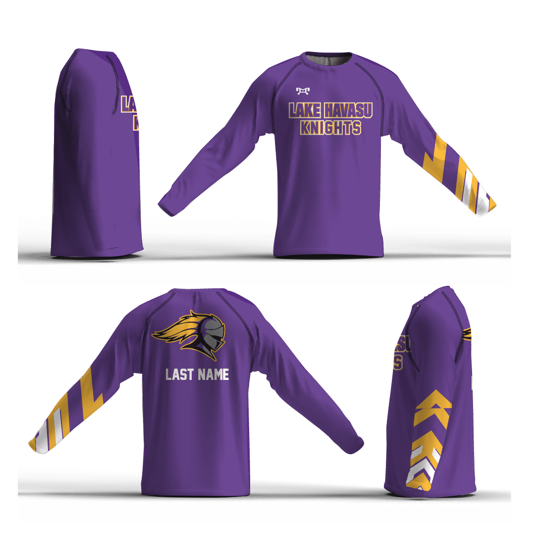 Lake Havasu High School Purple Loose Long Sleeve Dri-Fit