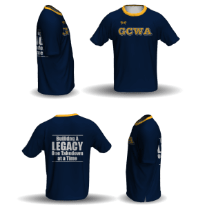 Gem City Navy Loose Short Sleeve Dri-Fit