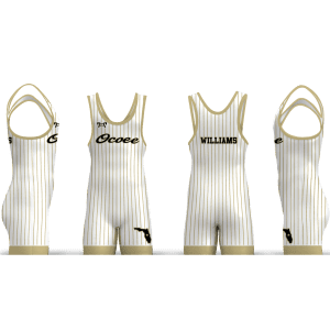 Ocoee Wrestling Black and white pinstripe Men's Singlet