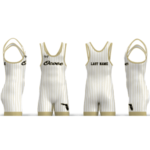 Ocoee Wrestling Black and white pinstripe Men's Singlet