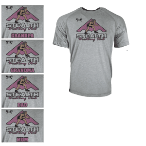 Stealth Wrestling Club PINK Custom Sublimated Decal T-Shirt