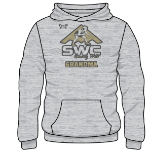 Stealth Wrestling Club GOLDCustom Sublimated Decal Grey Hoodie