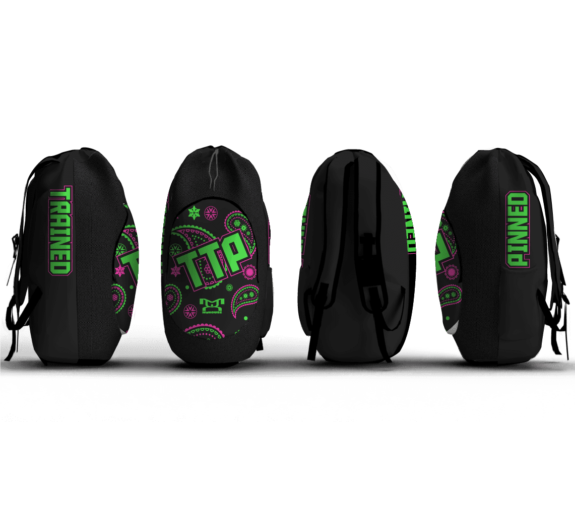 Trained To Pin Wrestling VA Beach Club Sublimated Custom Gear Bag