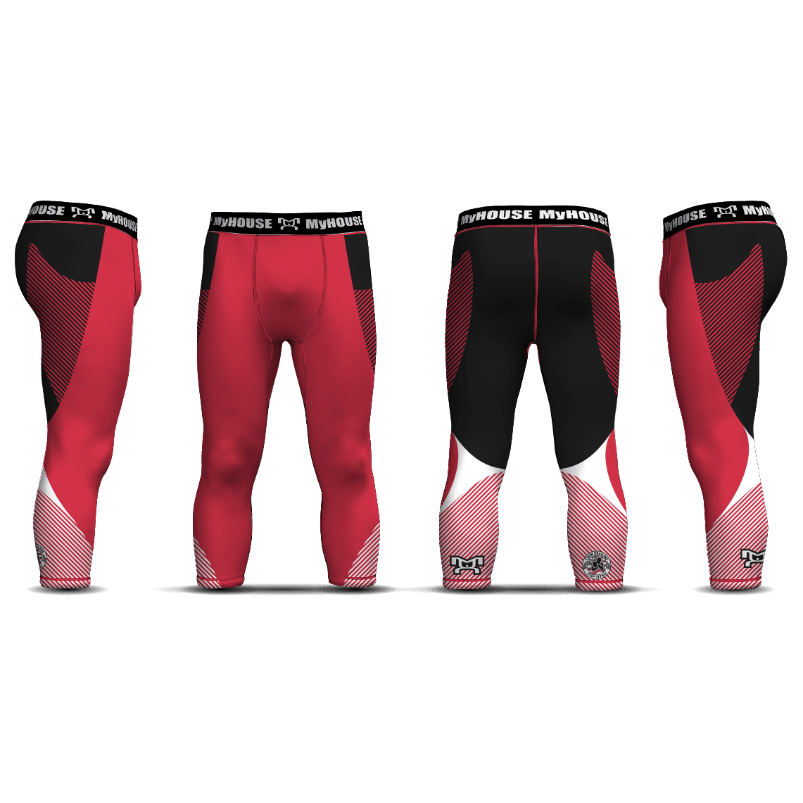 Twin Dragons Men's 3/4 Length Leggings - Image 2