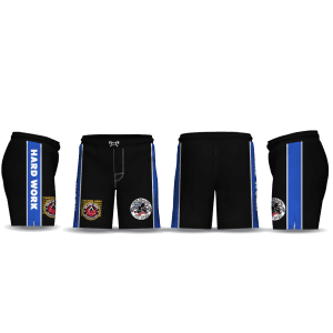 Twin Dragons Blue Men's 9" Fight Short