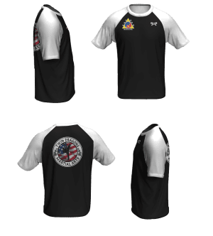 Twin Dragons White Loose Short Sleeve Dri-Fit