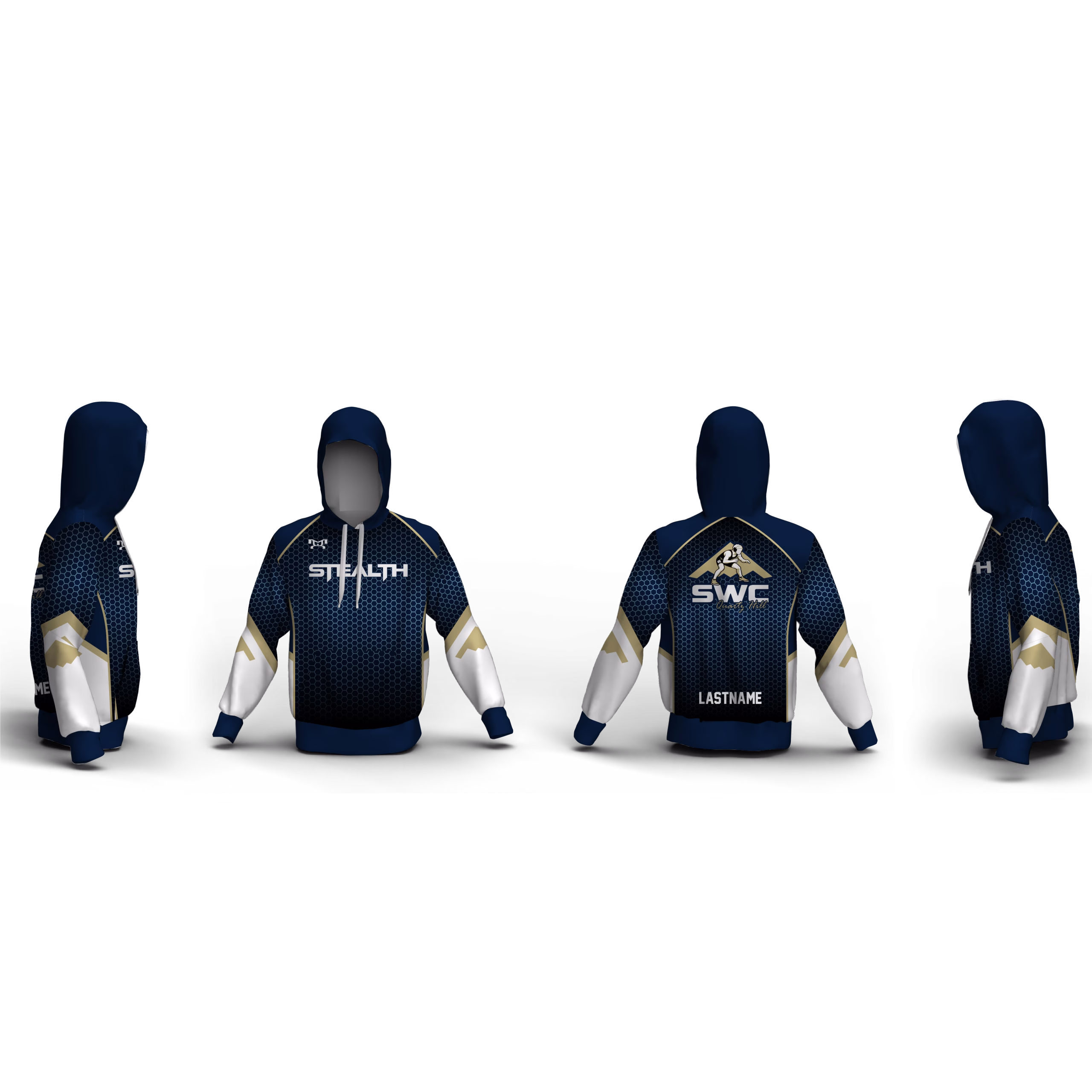 Stealth Wrestling Club Custom Unisex Sublimated Hoodie
