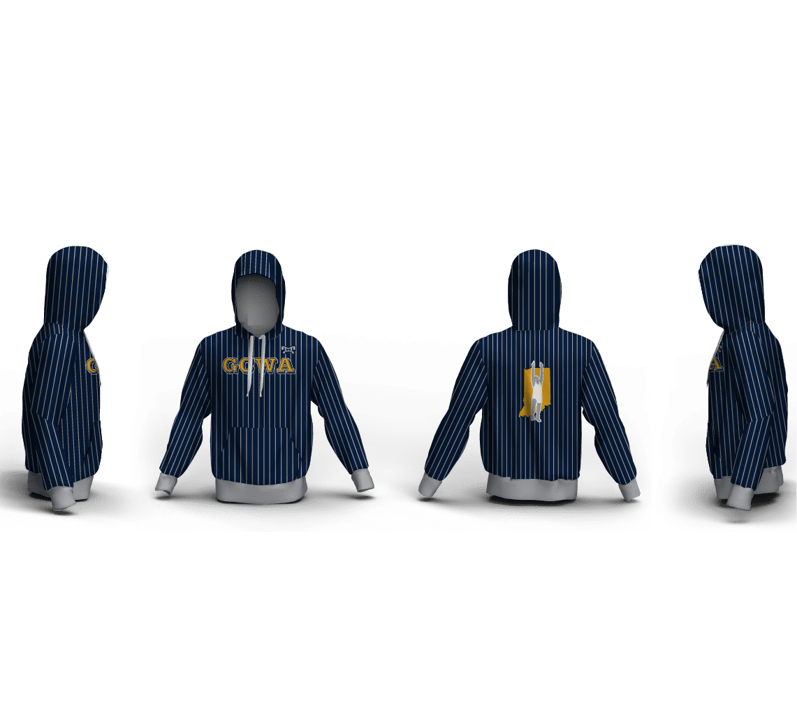 Gem City Navy Custom Unisex Sublimated Hoodie
