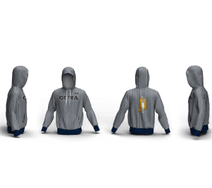 Gem City Silver Custom Unisex Sublimated Hoodie