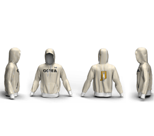 Gem City White Custom Unisex Sublimated Hoodie