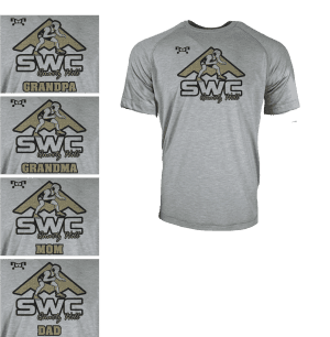Stealth Wrestling Club GOLD Custom Sublimated Decal T-Shirt