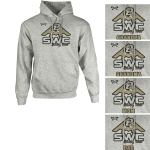Stealth Wrestling Club GOLDCustom Sublimated Decal Grey Hoodie