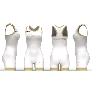 Ocoee Wrestling White Women's Racerback Singlet