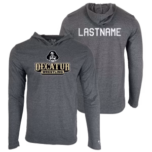 Decatur Wrestling 2026 Custom Heat Press Long Sleeve Hoodie T-Shirt