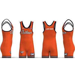 Outlaws Wrestling Club Orange Men's Singlet 2026