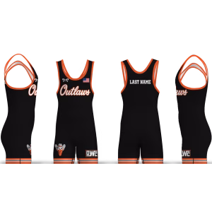 Outlaws Wrestling Club Black Men's Singlet 2026