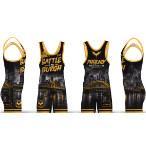 Phoenix Wrestling Club Battle of the Burgh Men's Singlet