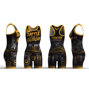 Phoenix Wrestling Club Battle of the Burgh Women's Racerback Singlet