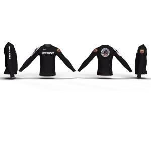 Twin Dragons Black Men's Long Sleeve Compression Shirt
