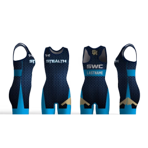 Stealth Wrestling Club Navy Women's Racerback Singlet