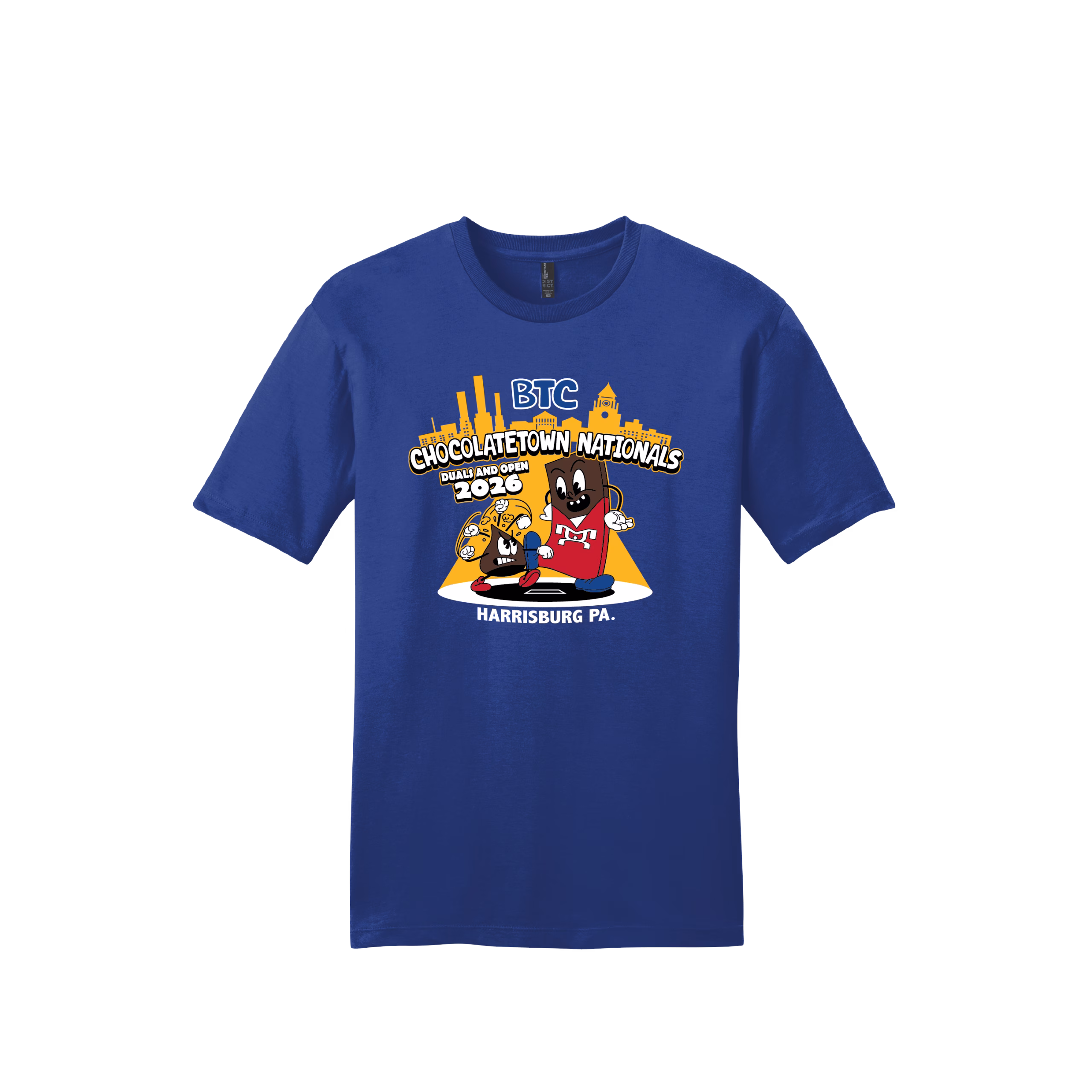 Chocolate Town Duals Royal Heat Press Short Sleeve T-Shirt
