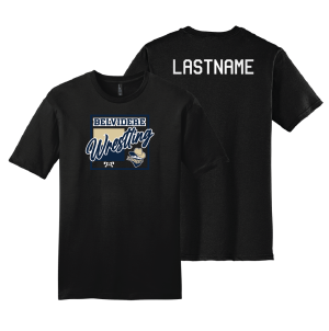 Belvidere Bandits Wrestling Black Custom Heat Press Short Sleeve T-Shirt