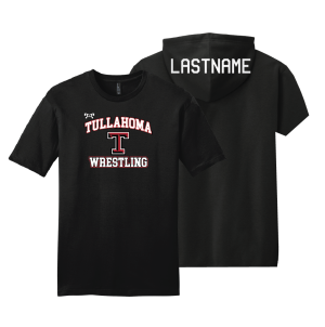 Tullahoma Wrestling 2026 Black Color Select Custom Heat Press Short Sleeve T-Shirt