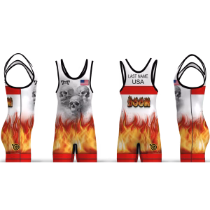 Doom Wrestling Club Red Men's Singlet