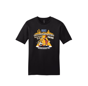 Chocolate Town Duals Girls Black Heat Press Short Sleeve T-Shirt