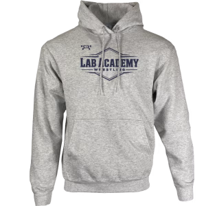 Lab Academy Wrestling Custom Sublimated Decal Grey Hoodie