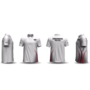 Rochester Middle School white Men's Custom Polo