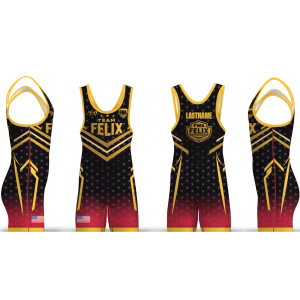 Felix Wrestling Academy Black & Red 2026 Men's Singlet