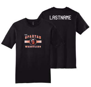 North Newton Wrestling Black Custom Heat Press Short Sleeve T-Shirt