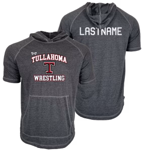 Tullahoma Wrestling 2026 Custom Heat Press Short Sleeve Hoodie T-Shirt