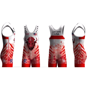 AAU International red brazil 2026 Men's Singlet