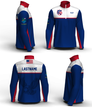 AAU International Brazil 2026 Men's Mid-Weight Custom Quarter Zip