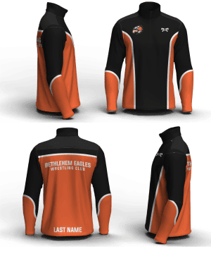 Bethlehem Eagles Wrestling Club Men's Mid-Weight Custom Quarter Zip