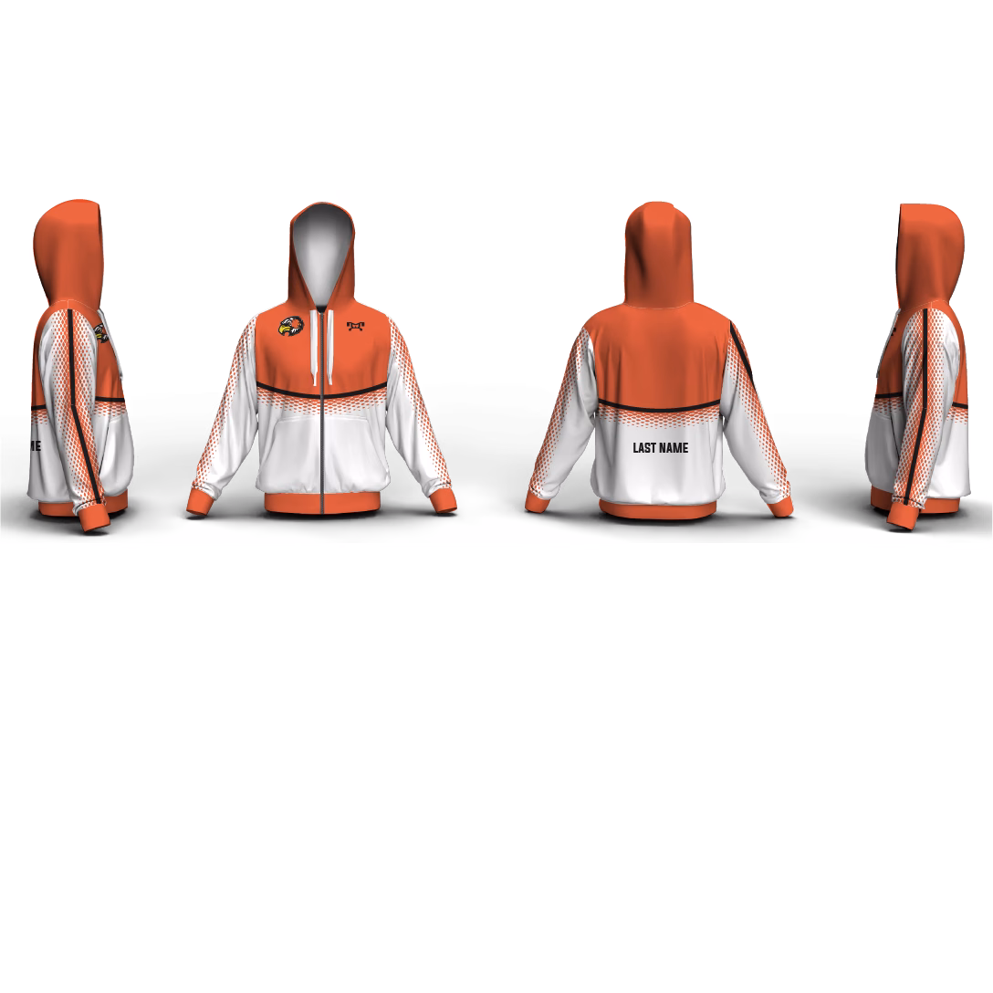Bethlehem Eagles Wrestling Club Custom Full Zip Hoodie