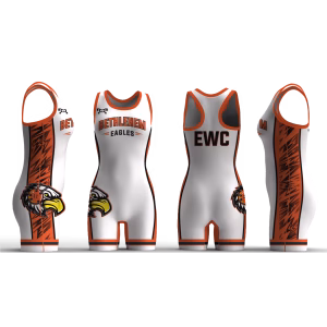 Bethlehem Eagles Wrestling Club white Women's Racerback Singlet